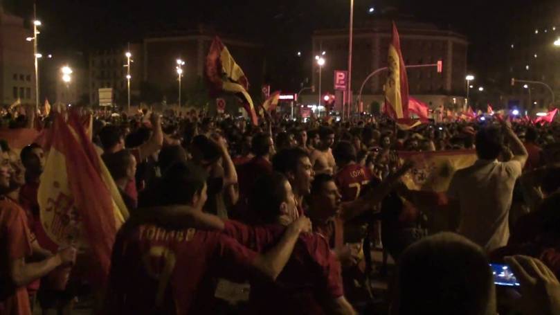 Espanya campiona del món - celebració