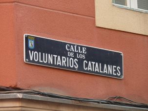 Voluntaris catalans carrer Madrid