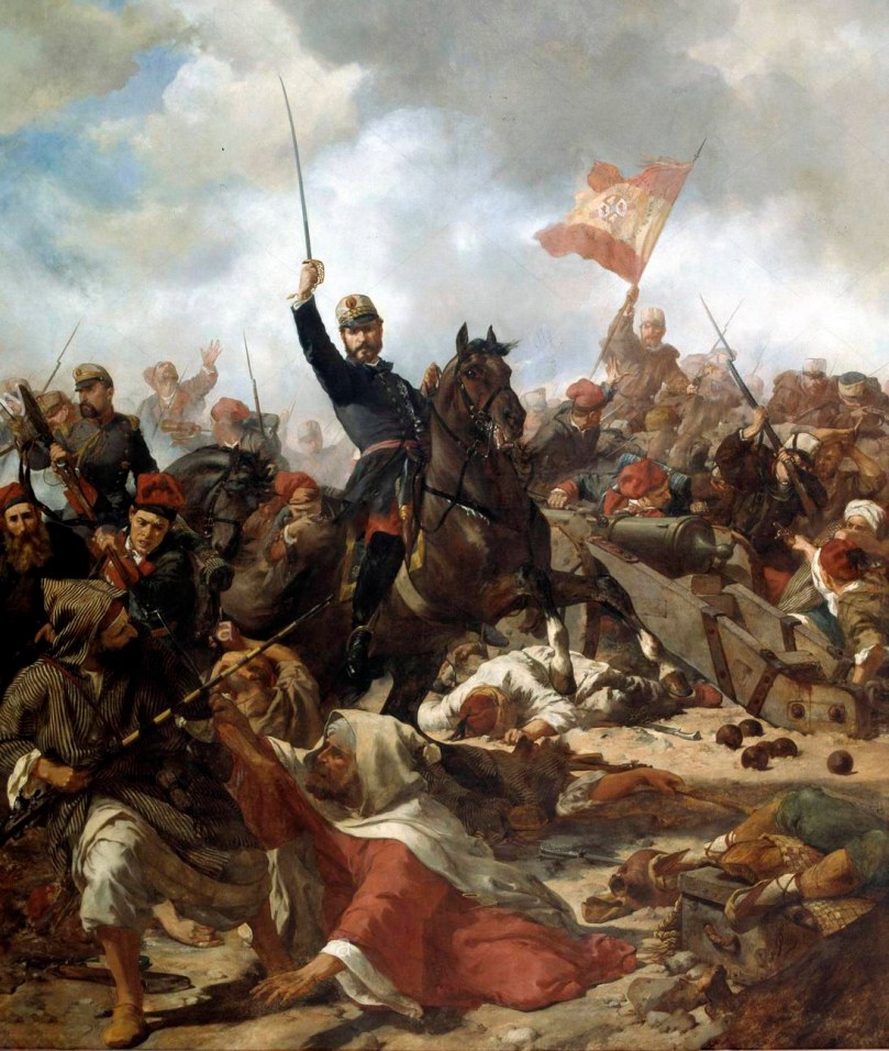 El general Prim en la batalla de Tetuán - Francisco Sans Cabot